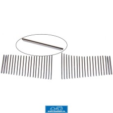 Aluminiowa listwa nawiewu pod tylną szybą OVAL komplet