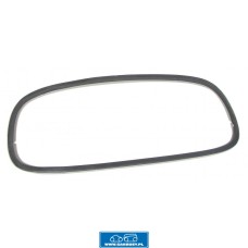 Rama szyby tylnej ze stali nierdzewnej z wstawką drewnianą