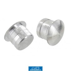 Aluminiowe zaślepki końcowe belek bagażowych tylnej ławki (para)