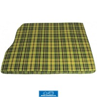 Pokrowiec na materac silnika o szerokości 1210 mm w kratkę zielono-żółtą