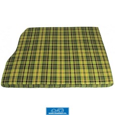 Pokrowiec na materac silnika o szerokości 1210 mm w kratkę zielono-żółtą