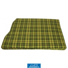Pokrowiec na materac silnika o szerokości 1280 mm w kratkę zielono-żółtą