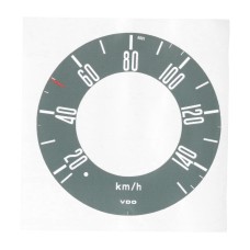 Naklejka do konwersji prędkościomierza z mil na km (szara) Bus 08/67-03/73