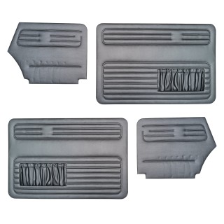 Boczki do drzwi zestaw cabrio czarny 4 szt. Type 1 08/72-