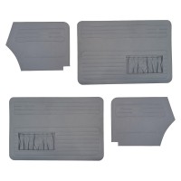 Boczki do drzwi zestaw cabrio szary 4 szt. Type 1 08/66-07/72