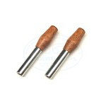 Rygielki chrom/drewno (para)