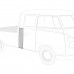 Poszycie boku prawe krótkie dolne Bus Pick-up DOKA -07/67