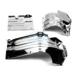 Chromowane blachy do silnika mocowane od spodu silnika