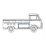 Uszczelka schowka bocznego T2 PickUp