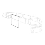Uszczelka drzwi bocznych przesuwanych prawa T2 Bus 08/67-07/79 (niemiecka) Uszczelka drzwi bocznych przesuwanych prawa T2 Bus 08/67-07/79 (niemiecka)