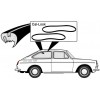 Uszczelka okna tylnego bocznego CALLOOK Typ3 fastback 65-74