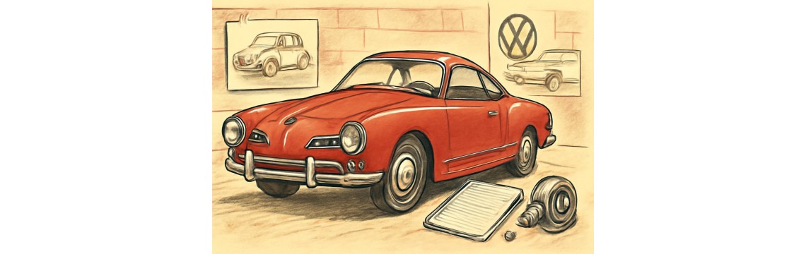 Karmann Ghia zachwycił jako Garbus w eleganckim garniturze