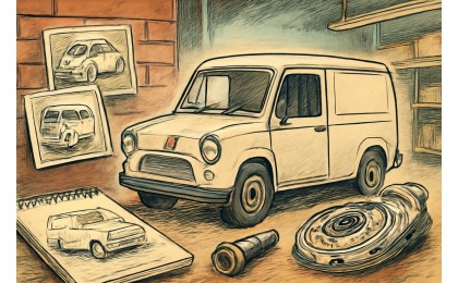 Fridolin był pocztowym Volkswagenem z części kilku modeli